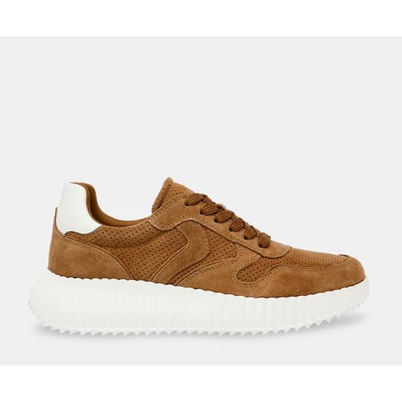 Steve Madden Women's Shereen Sneaker Size 8 Brown Suede Lace-Up Closure NIB - Picture 2 of 12